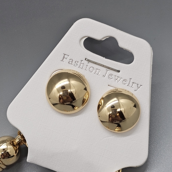 Hammered disk leopard Necklace set ✨️ - Picture 5 of 7